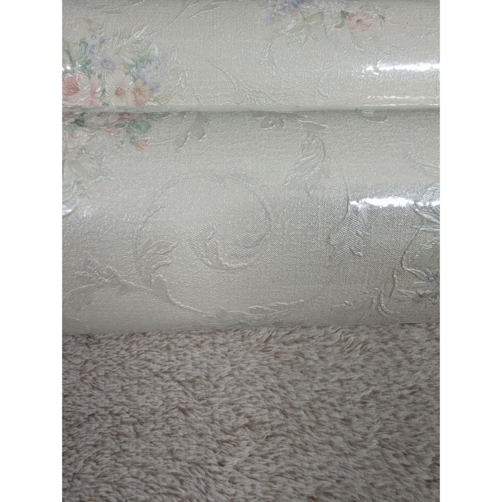 Brewster Wallcoverings Floral Embossed Vinyl Wallpaper 2 Rolls Made in Italy - Picture 10 of 10